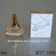 5 ml hermosa botella de vidrio con perfume, botella de perfume con pulverizador, puede suministrarle perfume